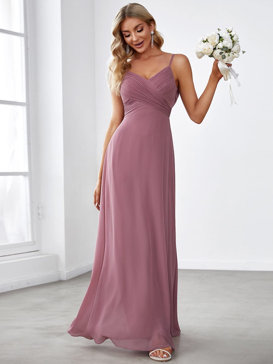 Mesmerizing Backless A-line Evening Dress with Deep V-Neck