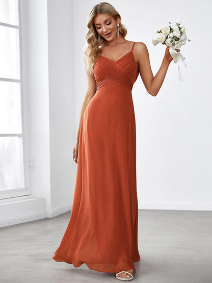 Mesmerizing Backless A-line Evening Dress with Deep V-Neck