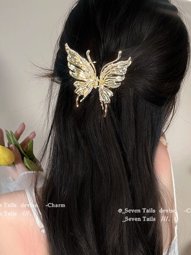 Metal Butterfly Hair Clip for Women and Girls - Daily Wear Hair Accessory