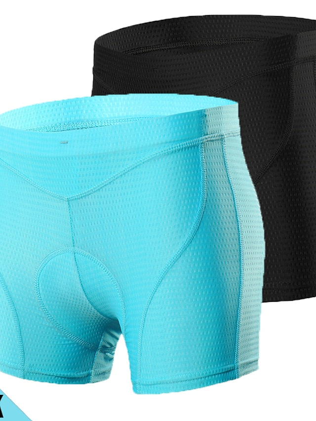 Arsuxeo Women's Cycling Under Shorts Cycling Padded Shorts Bike Underwear Shorts Padded Shorts Chamois Bottoms Sports Spandex Purple Fuchsia Blue Mountain Bike MTB Road Bike Cycling Clothing - LuckyFash™