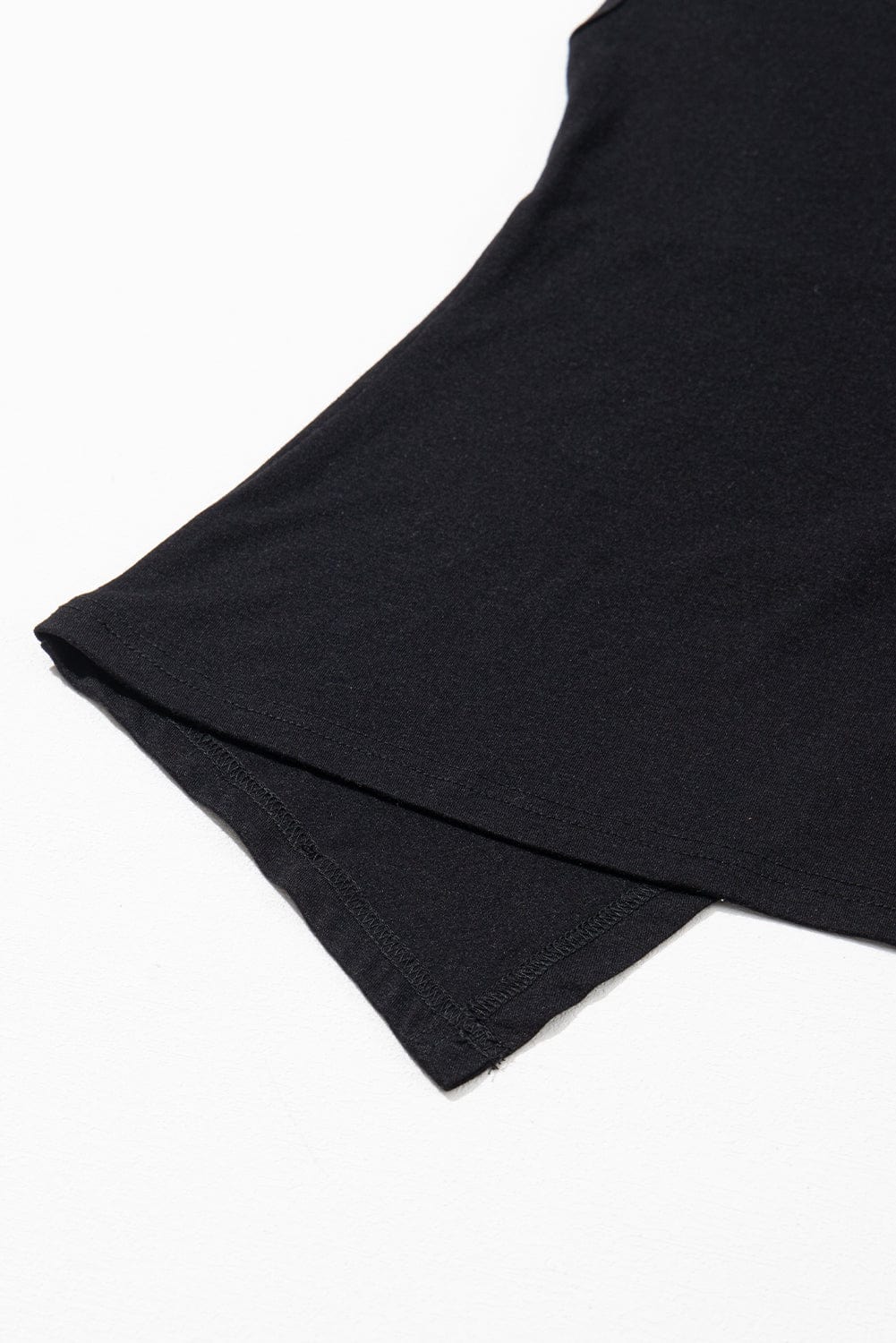 Midnight Pearls Twist Back Tee with Beaded Details