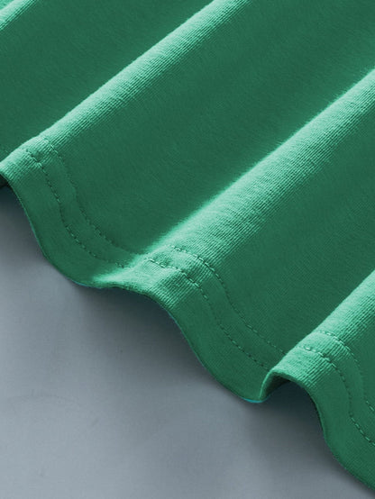 Mint Green Sleeveless Ruffled Tank Top with U Neckline