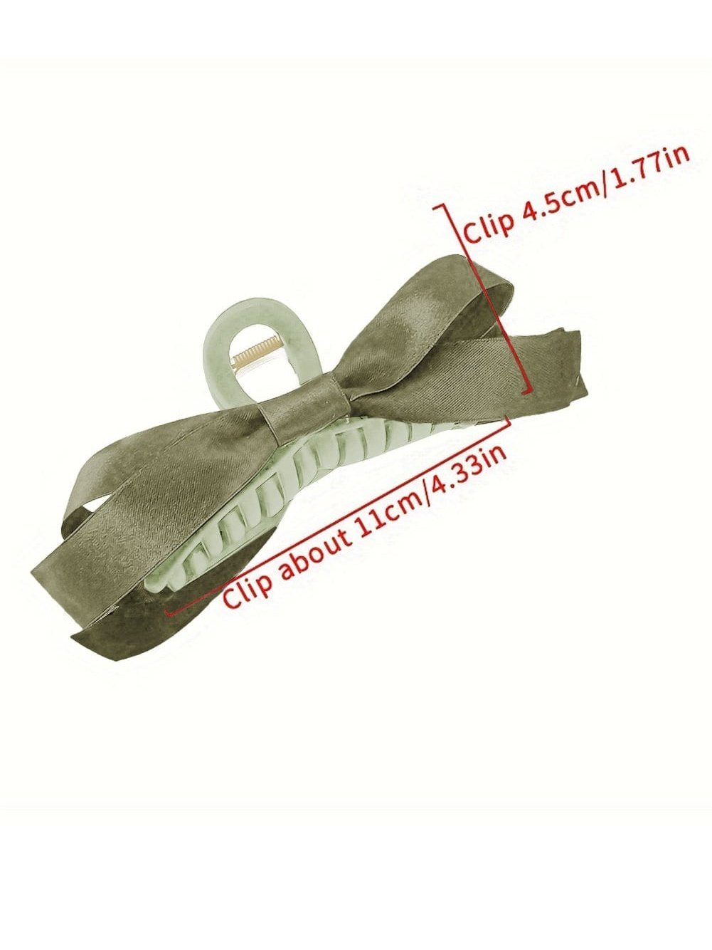 Mist Green Bow Decor Large Hair Claw Clip