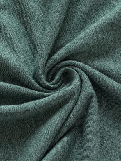 Misty Green Ruched V-Neck Sleeveless Tank Top