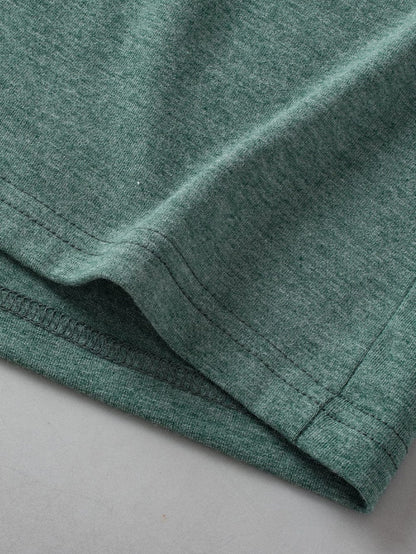 Misty Green Ruched V-Neck Sleeveless Tank Top