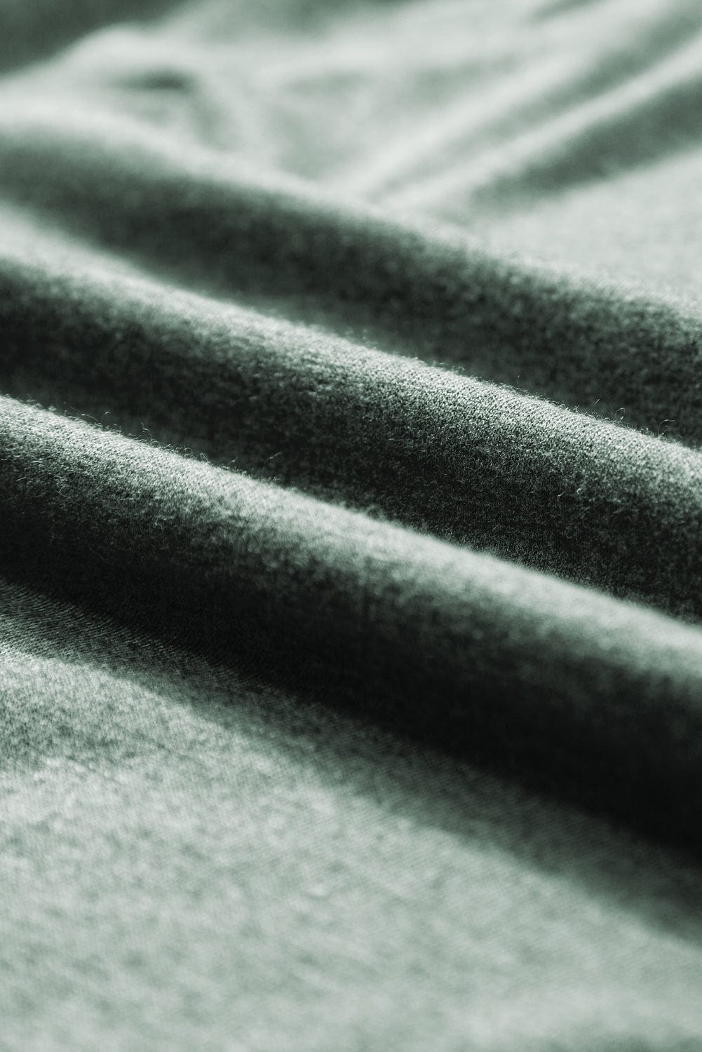 Misty Green Sleeveless Ribbed V Neck Top