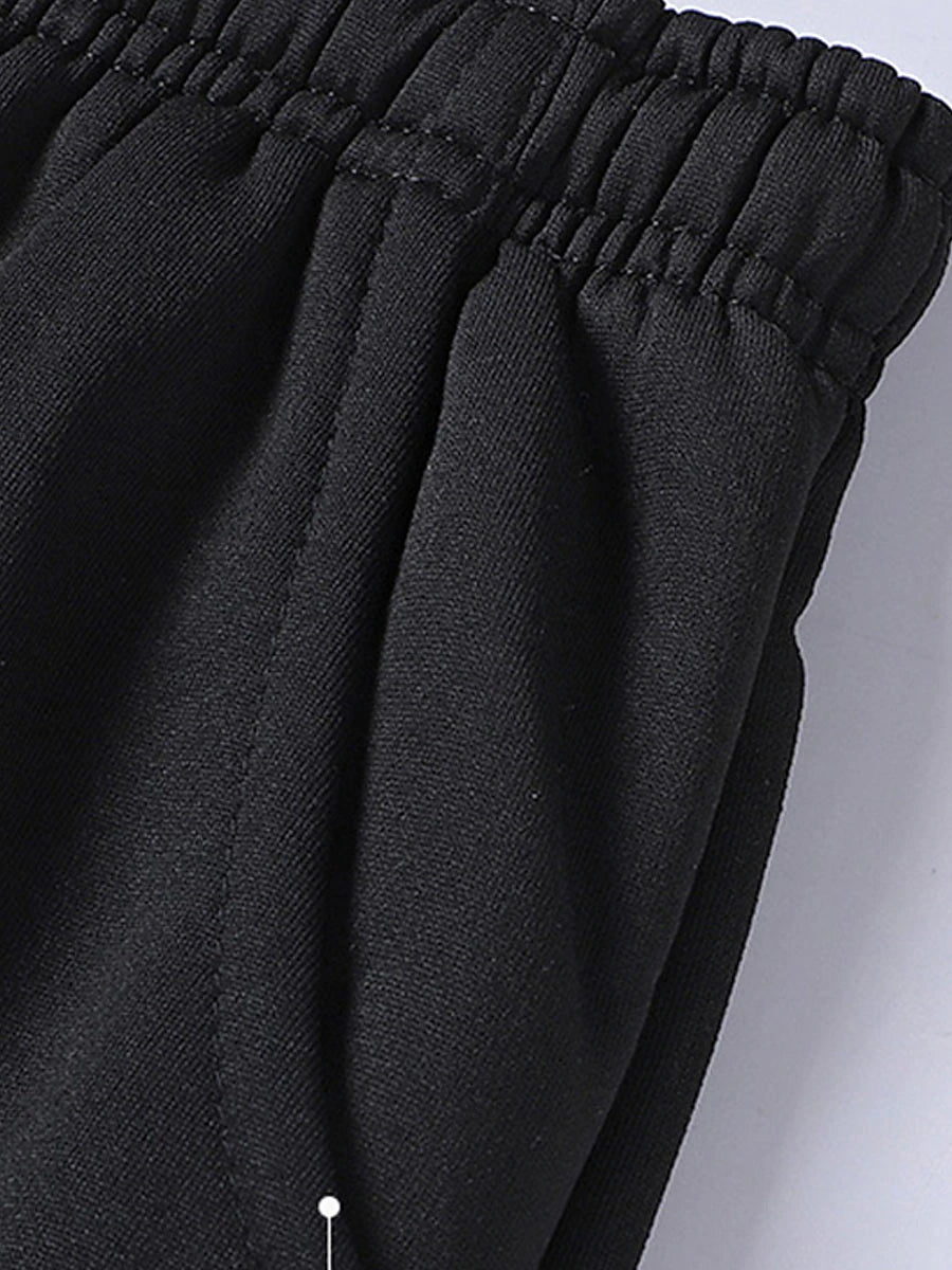 Women's Fleece Pants Lambswool Plain Grey Black Active High Waist Full Length Outdoor Street Fall Winter