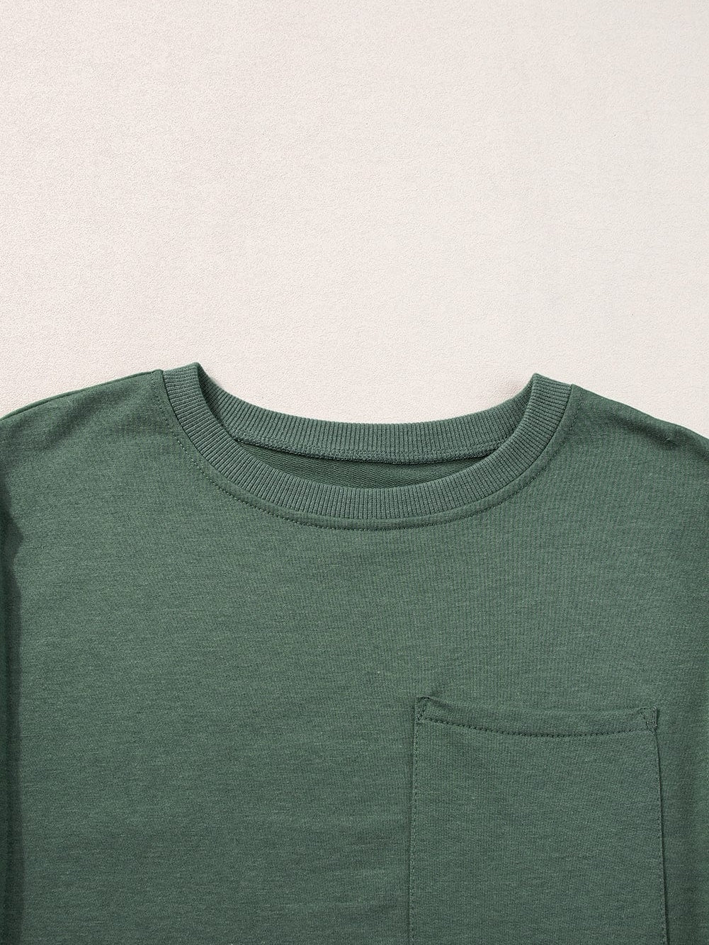 Modern Oversized Split Hem Pocket Tunic Top