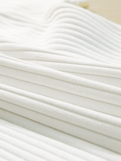 Moonlit Jade Colorblock Ribbed Patchwork Tee