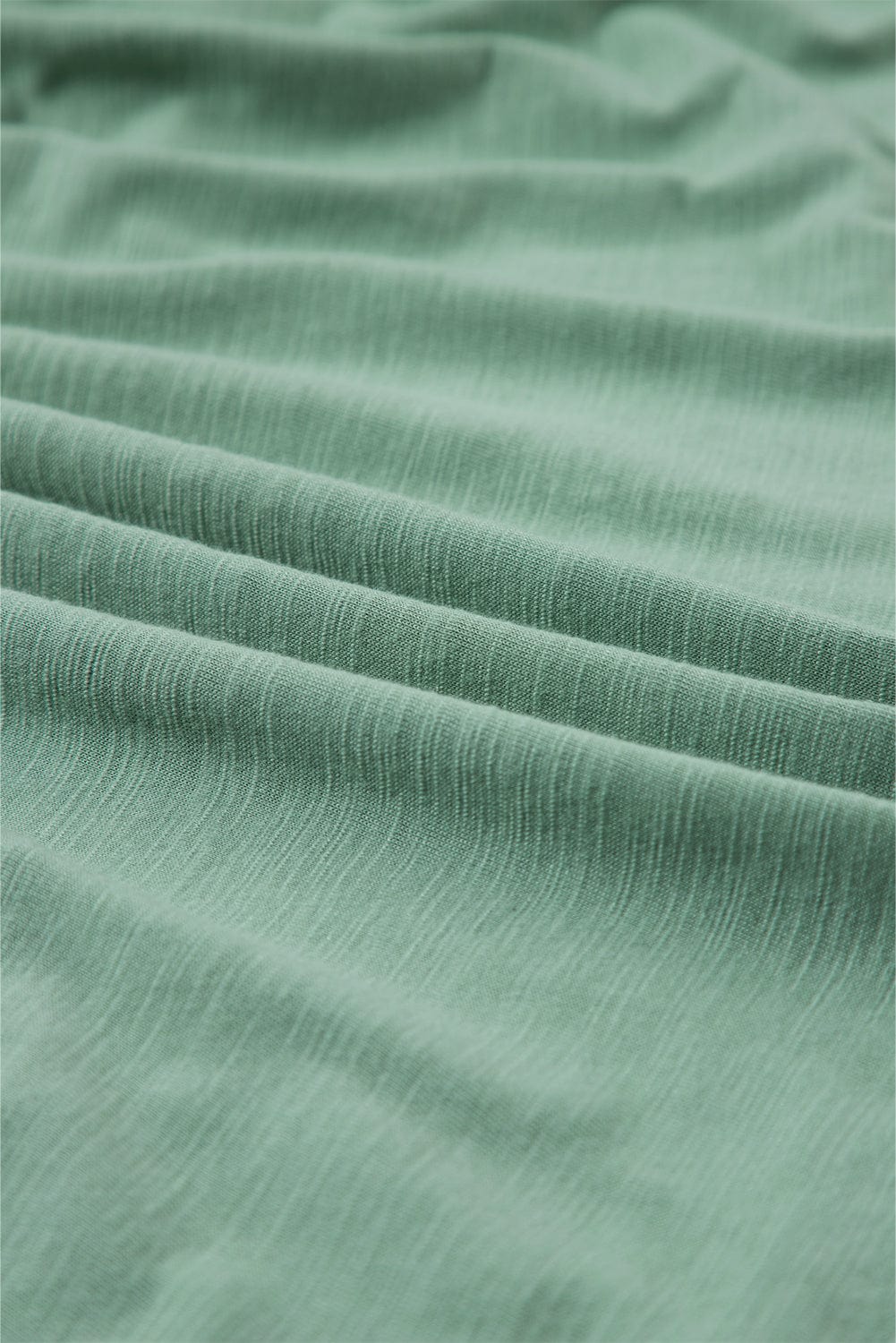 Moonlit Jade Tiered Flowy V-Neck Shift Dress