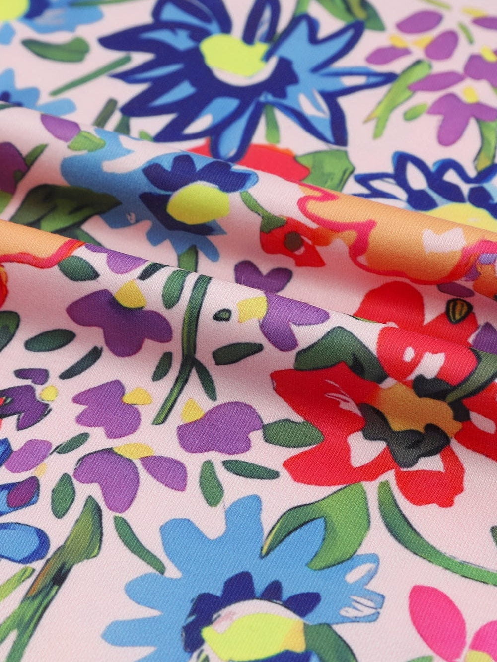 Multicolor Floral Print Holiday Maxi Dress with Ruffle Details