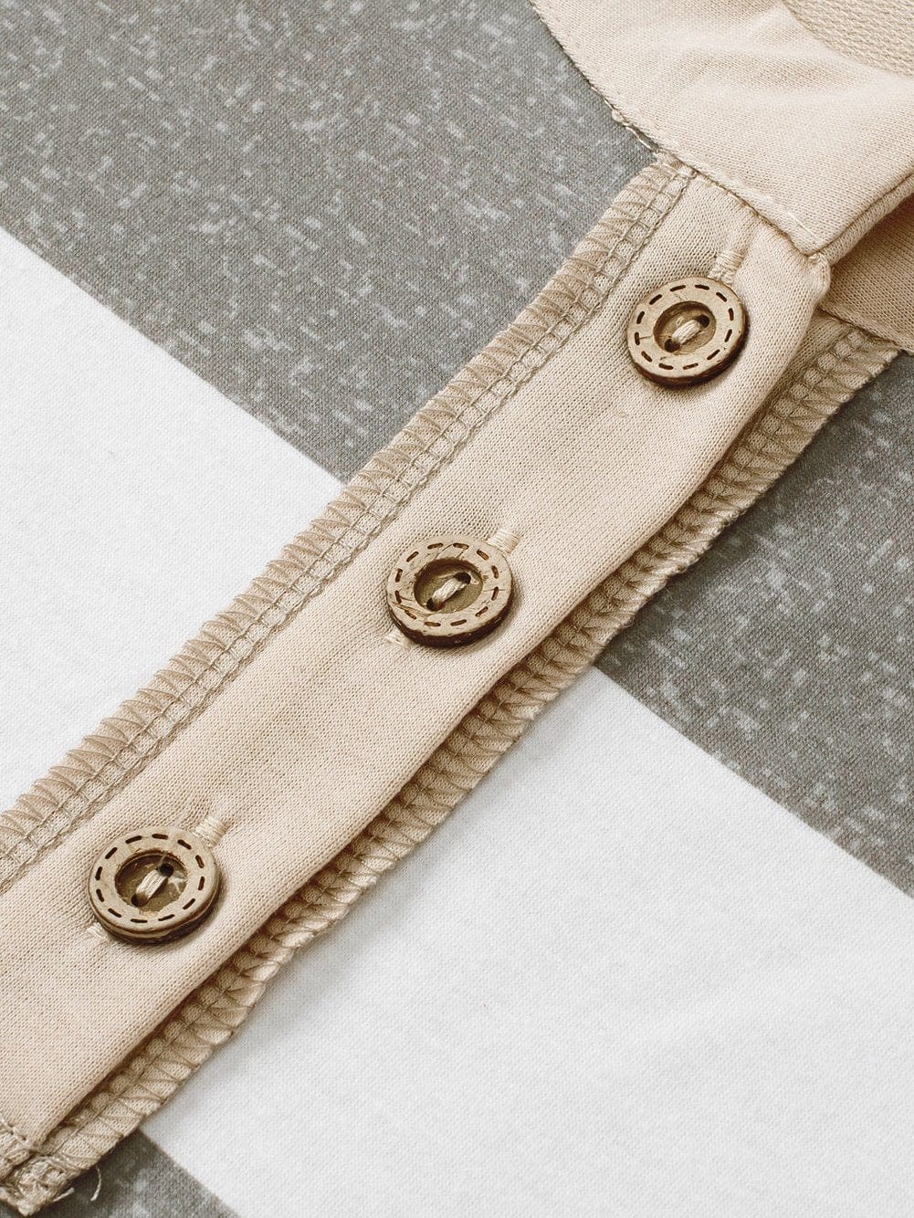 Multicolor Striped Round Neck Long Sleeve T-Shirt