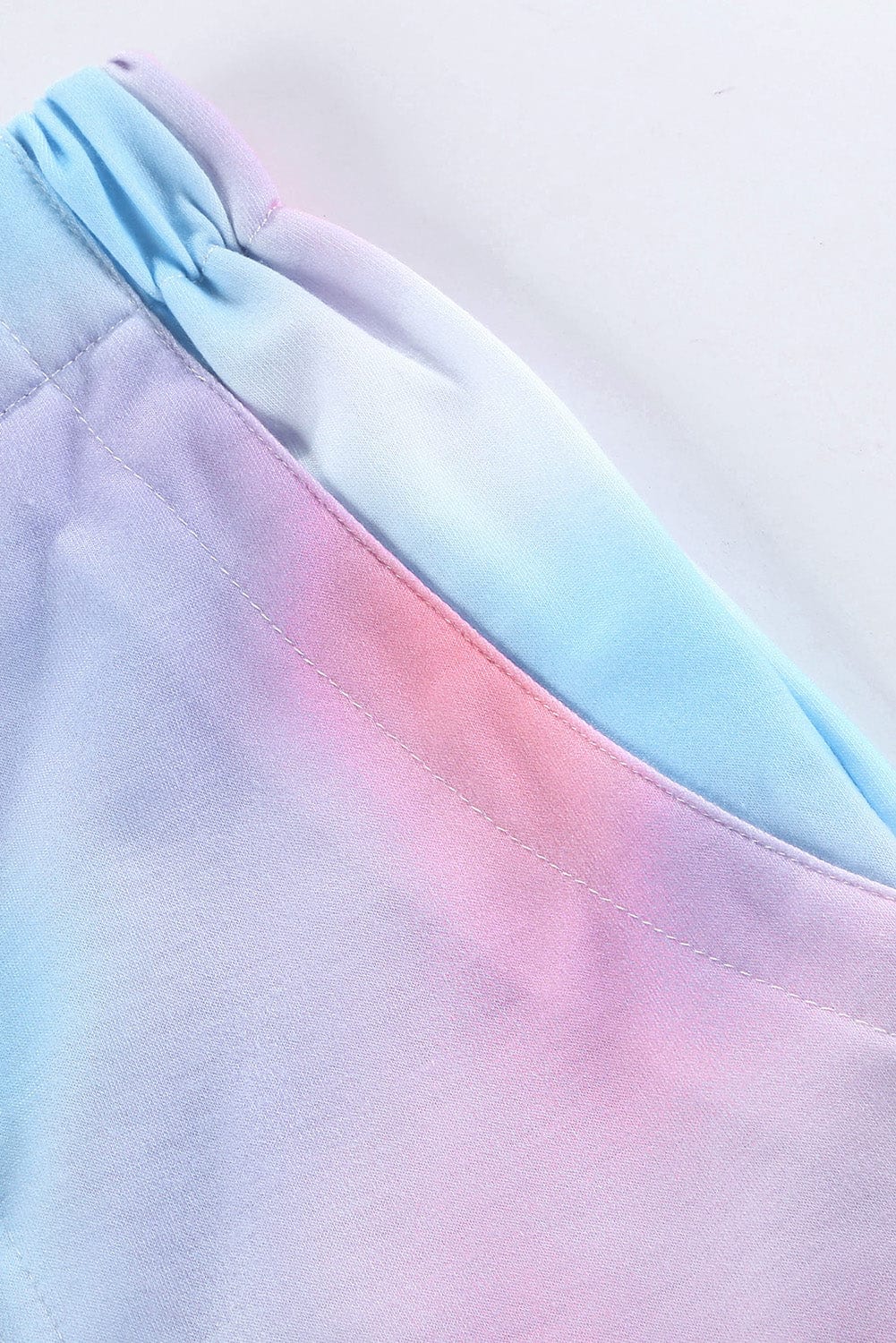 Multicolored Floral Print High Waist Drawstring Shorts