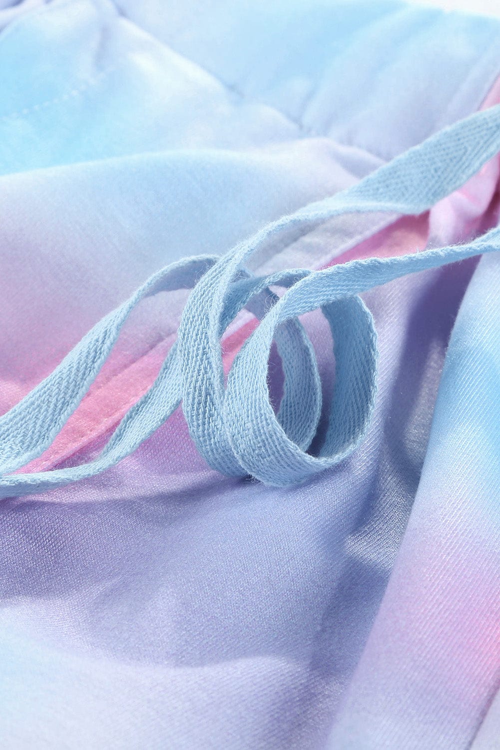 Multicolored Floral Print High Waist Drawstring Shorts