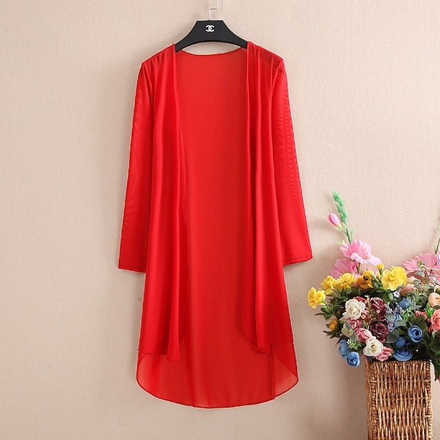 Women's Cardigans Outdoor Street Dailywear Spring Fall Long Cardigans Regular Fit Breathable Lightweight Simple Casual Cardigans Long Sleeve Solid Color Pure Color Slim Fit Black White Wine