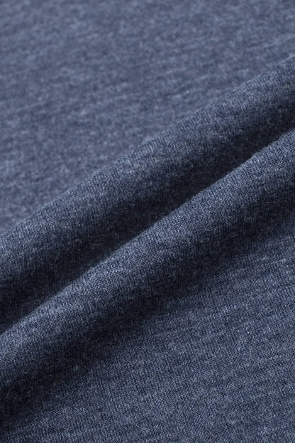 Navy Blue Sleeveless Crew Neck Tank Top