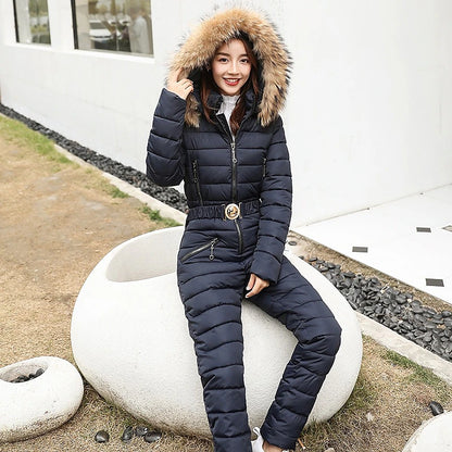 ski suit women one piece ski jumpsuit breathable snowboard jacket skiing pant sets bodysuits outdoor snow suit