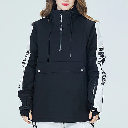 Men's Women's Hoodie Jacket Ski Jacket Outdoor Winter Thermal Warm Windproof Breathable Hooded Windbreaker Winter Jacket for Skiing Camping / Hiking Snowboarding Ski