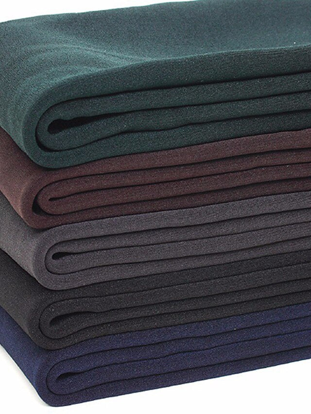 Fleece Lined Leggings for Women Thermal Warm High Waist Tummy Control One-Piece Seamless Leggings Stirrup Cotton Sports Activewear - LuckyFash™