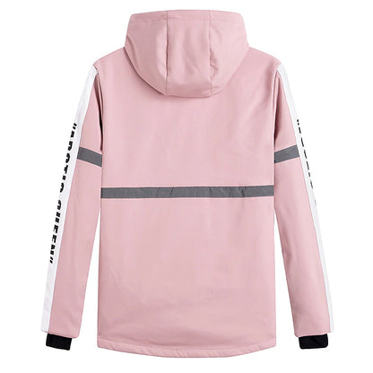 Men's Women's Hoodie Jacket Ski Jacket Outdoor Winter Thermal Warm Windproof Breathable Hooded Windbreaker Winter Jacket for Skiing Camping / Hiking Snowboarding Ski
