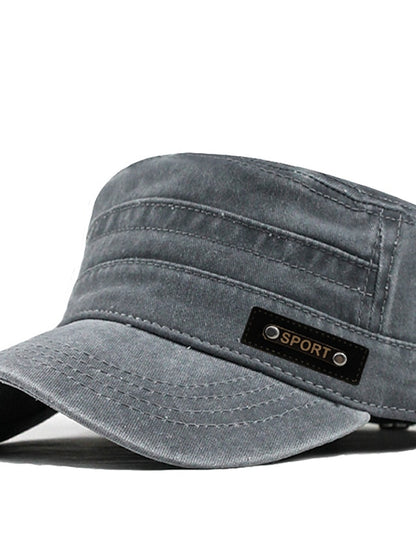 Four Seasons Casual Washed Cotton Flat Top Hat Unique Design Vintage Adjustable Fisher Caps Men Women Cap - LuckyFash™