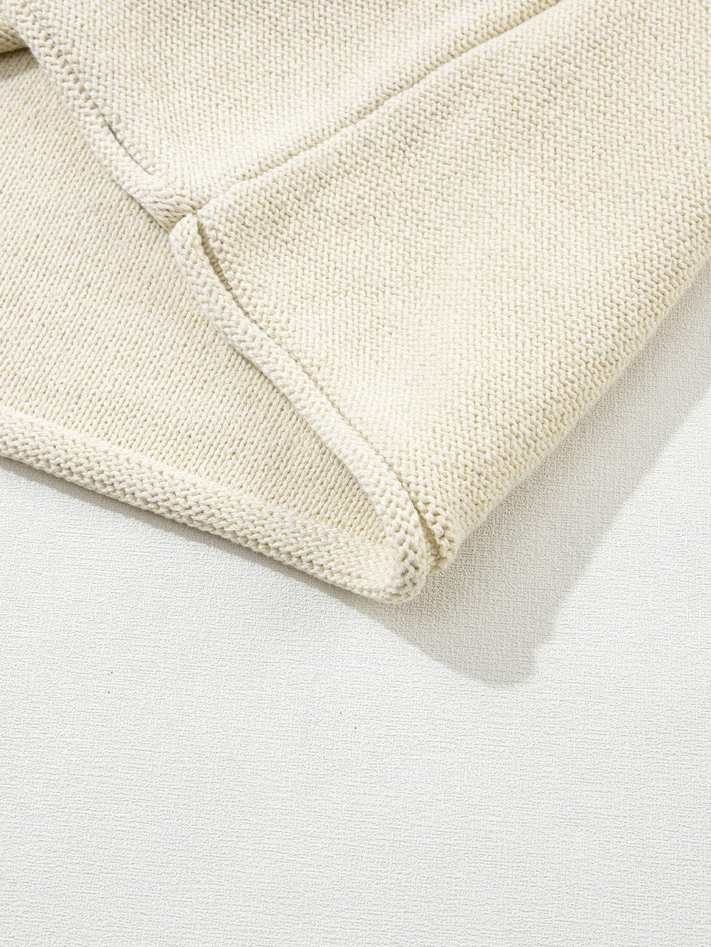Oatmeal Cap Sleeve Knit Sweater with Raw Hem