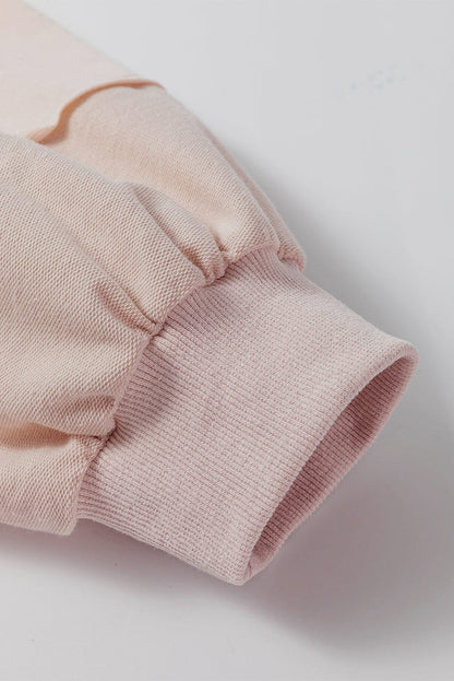 Oatmeal Crew Neck Shift Mini Dress with High Waist Detail