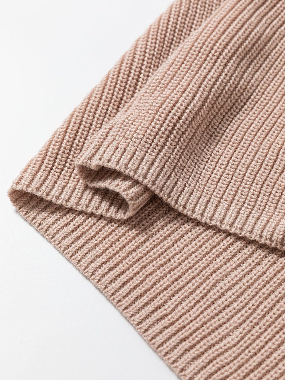 Oatmeal High Neck Sleeveless Knit Sweater Vest