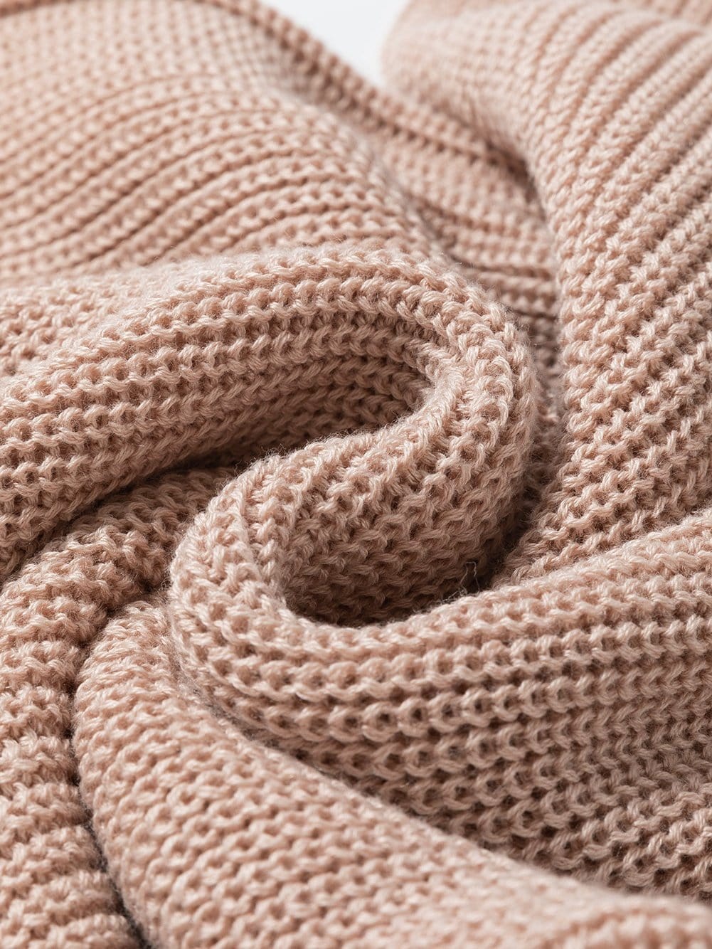 Oatmeal High Neck Sleeveless Knit Sweater Vest