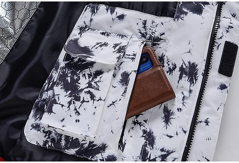 Men's Women's Hoodie Jacket Ski Jacket Outdoor Winter Thermal Warm Waterproof Windproof Breathable Detachable Hood Windbreaker Winter Jacket for Skiing Camping / Hiking Snowboarding Ski