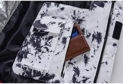 Men's Women's Hoodie Jacket Ski Jacket Outdoor Winter Thermal Warm Waterproof Windproof Breathable Detachable Hood Windbreaker Winter Jacket for Skiing Camping / Hiking Snowboarding Ski