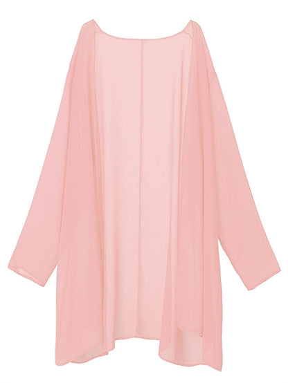 Women's Dress - Dress Set Two Piece Dress Church Dress Midi Dress Light Pink Black Wine Long Sleeve Pure Color Chiffon Summer Spring Crew Neck Stylish Winter Dress Fall Dress 2023 XL XXL 3XL 4XL 5XL