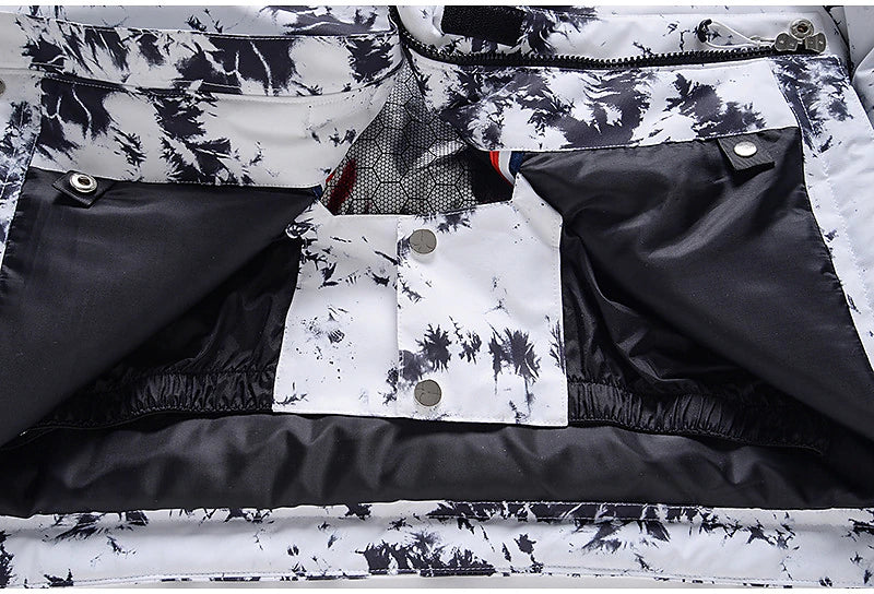 Men's Women's Hoodie Jacket Ski Jacket Outdoor Winter Thermal Warm Waterproof Windproof Breathable Detachable Hood Windbreaker Winter Jacket for Skiing Camping / Hiking Snowboarding Ski