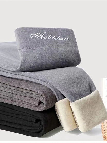 Women's Leggings Polyester Letter Dark-Gray Grey Fashion High Waist Full Length Outdoor Daily Fall Winter