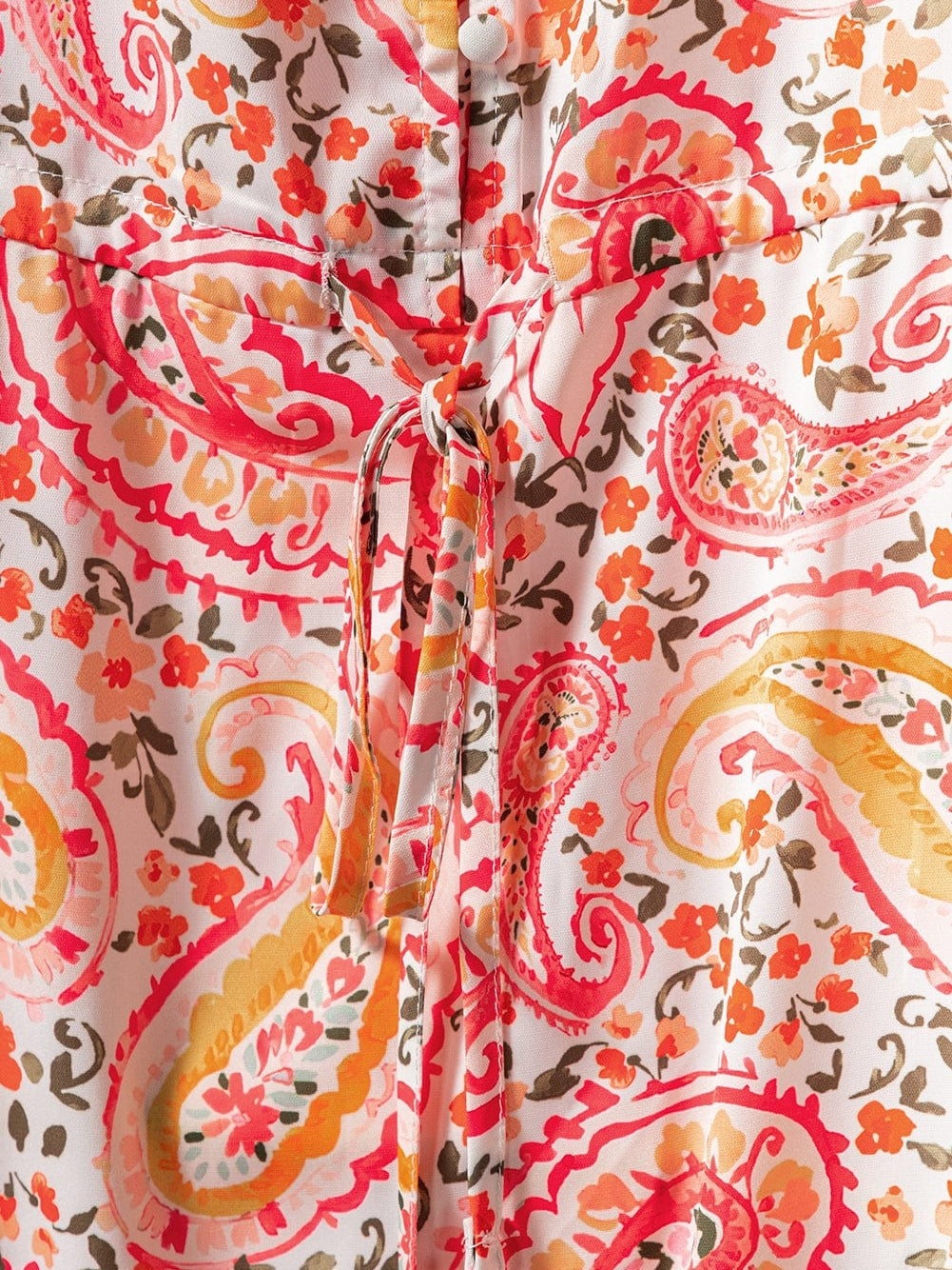 Orange Paisley Boho Maxi Dress for Vacation Vibes