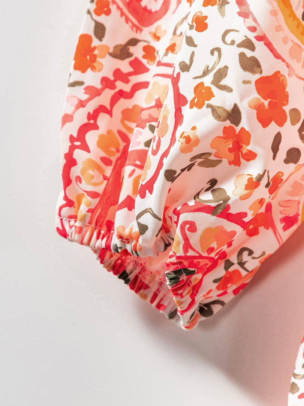 Orange Paisley Boho Maxi Dress for Vacation Vibes