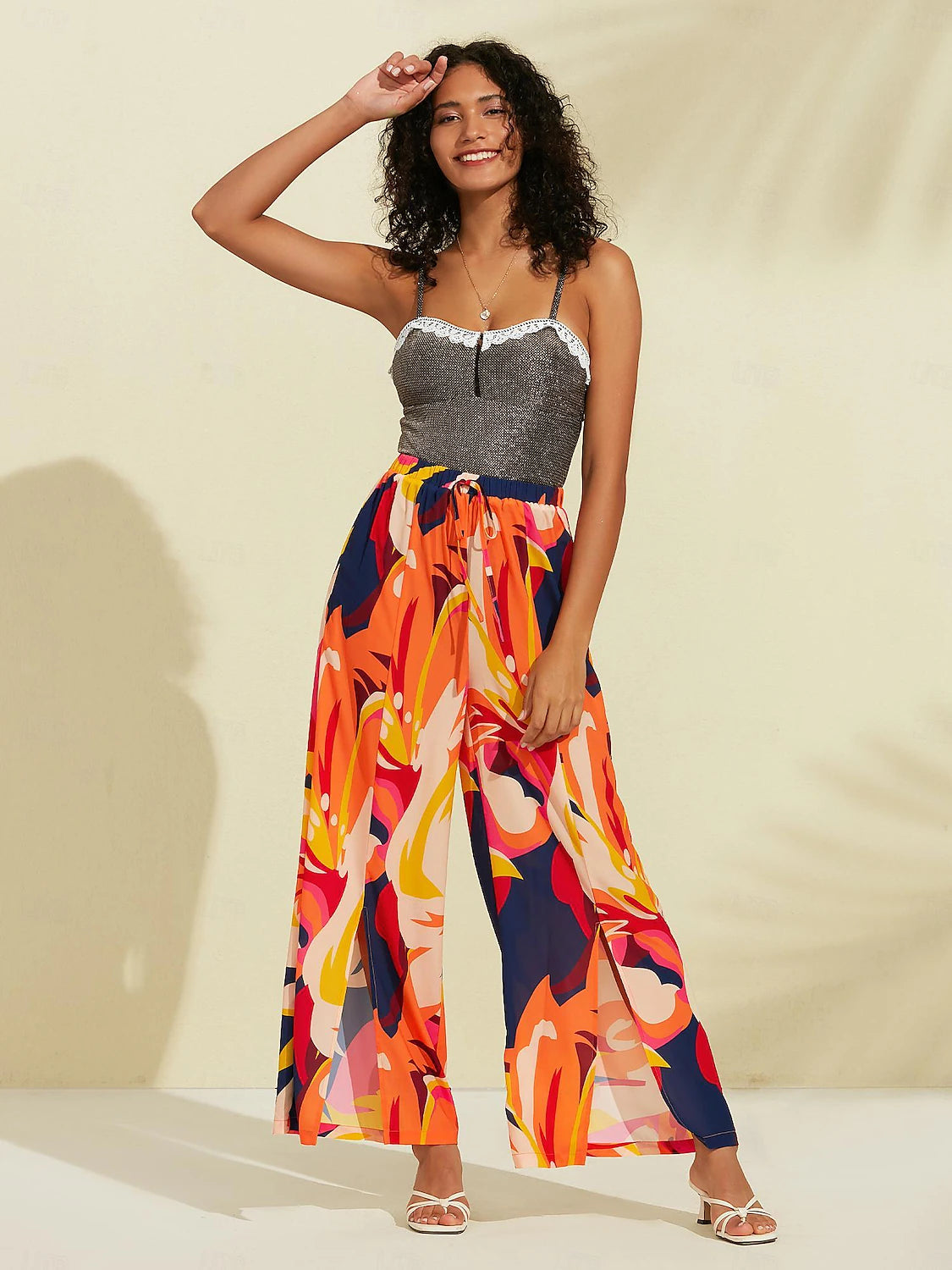 Chiffon Wide Leg Beach Pants