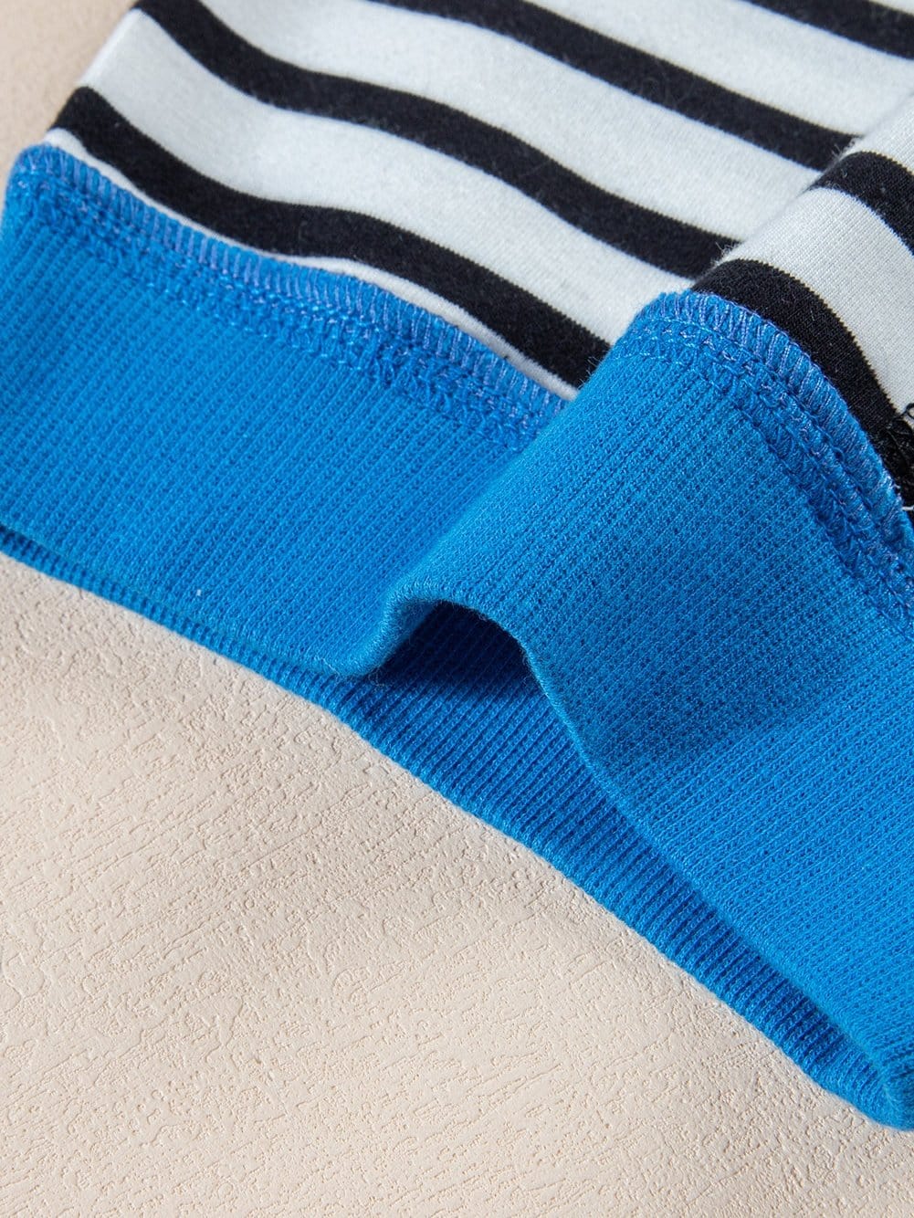 Oversized Black Striped High Low T Shirt with Edgy Exposed Seam