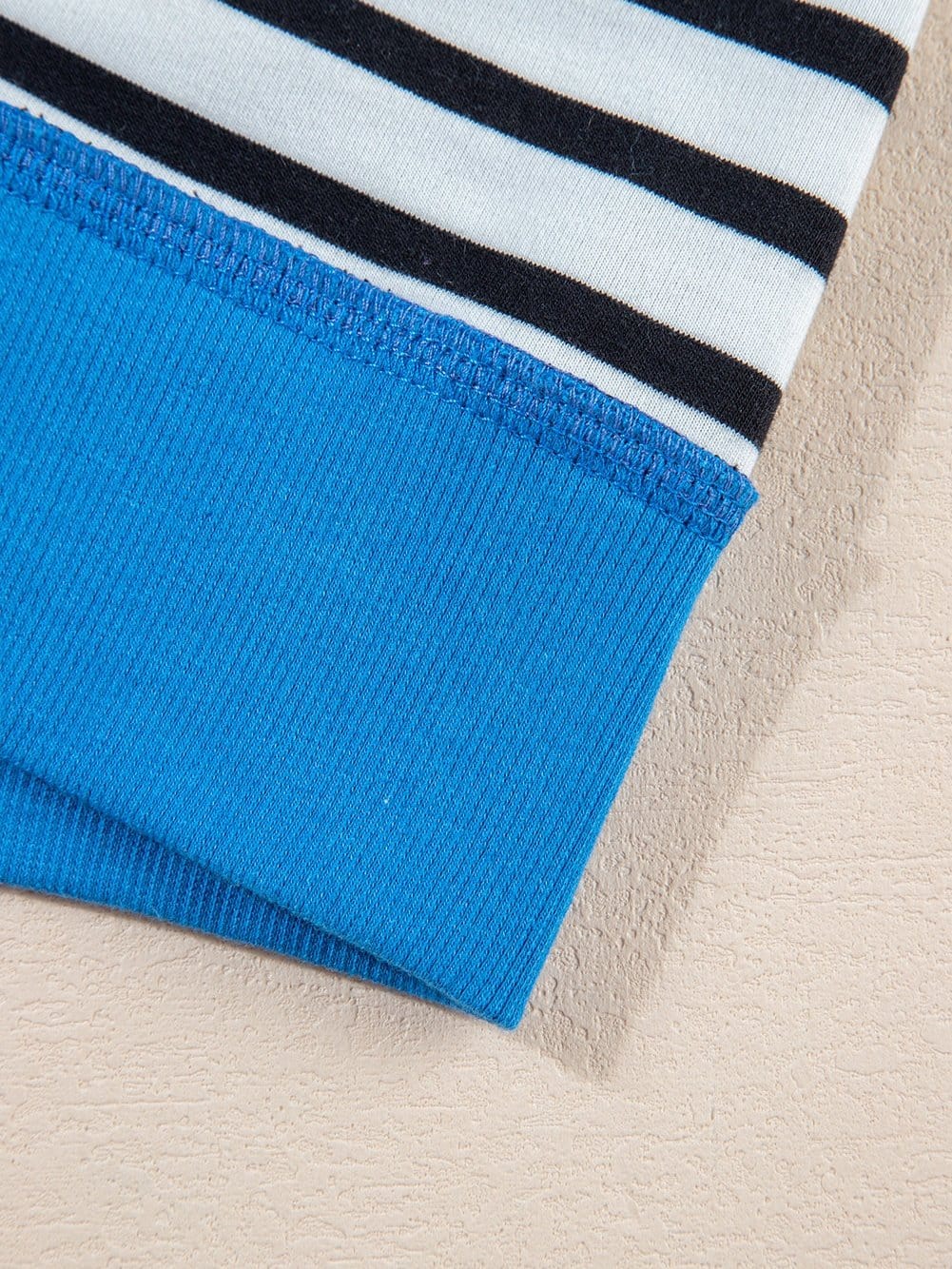 Oversized Black Striped High Low T Shirt with Edgy Exposed Seam