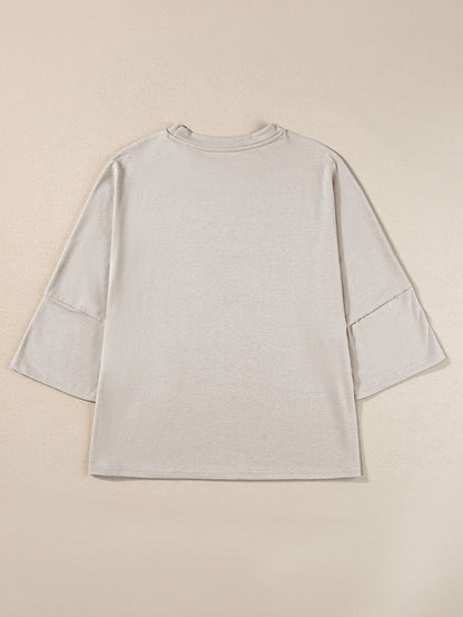 Oversized Heather Grey Relaxed Fit Tee