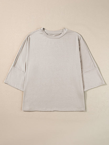 Oversized Heather Grey Relaxed Fit Tee