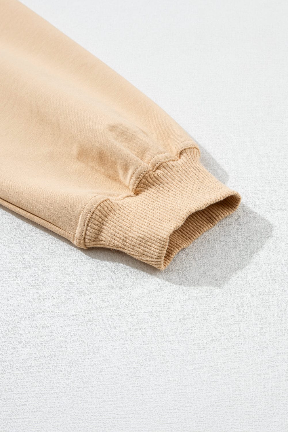 Pale Khaki Contrast Poplin Mini Dress with Ruffle Details