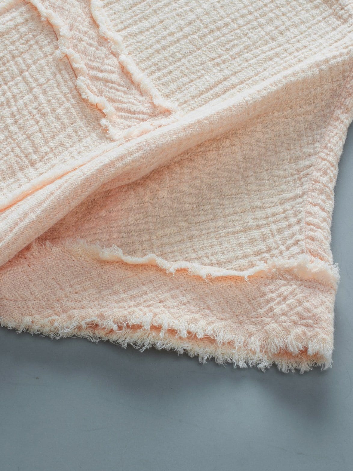 Parchment Textured Button-Up Short Sleeve Top with Raw Edge Hem