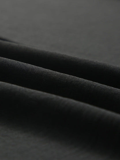 Petite Black Smocked Sleeve Blouse