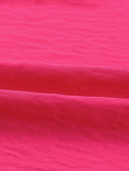 Petite Pink Smocked Sleeve Blouse