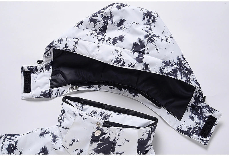 Men's Women's Hoodie Jacket Ski Jacket Outdoor Winter Thermal Warm Waterproof Windproof Breathable Detachable Hood Windbreaker Winter Jacket for Skiing Camping / Hiking Snowboarding Ski