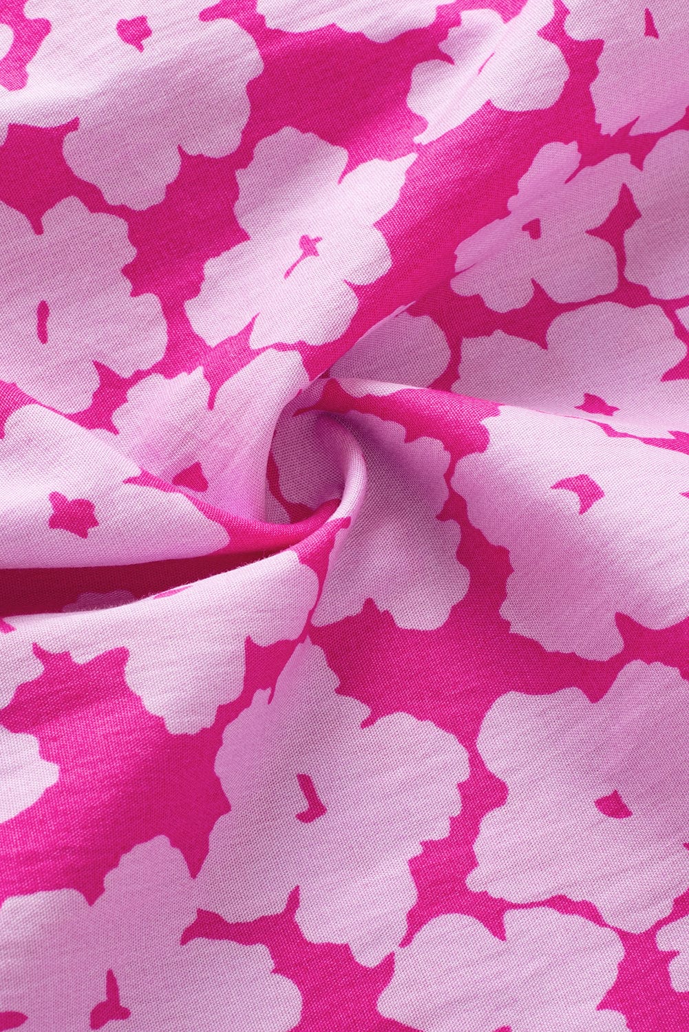 Pink Blossom Ruffle Sleeve Blouse with Ric Rac Detail