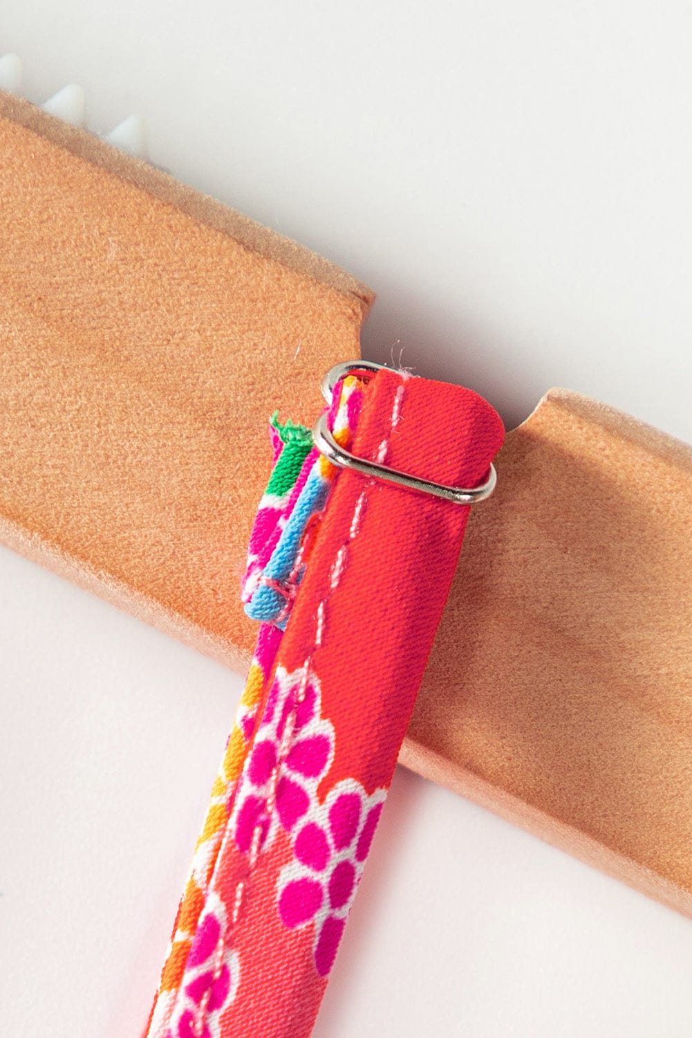 Pink Boho Floral Print Spaghetti Strap Flowy Midi Dress