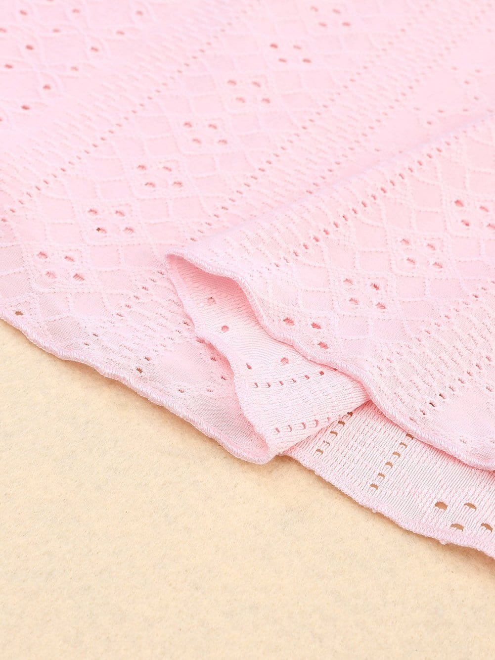 Pink Eyelet Embroidered Strappy Scoop-Neck Camisole