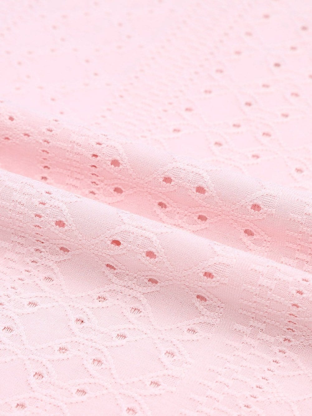 Pink Eyelet Embroidered Strappy Scoop-Neck Camisole